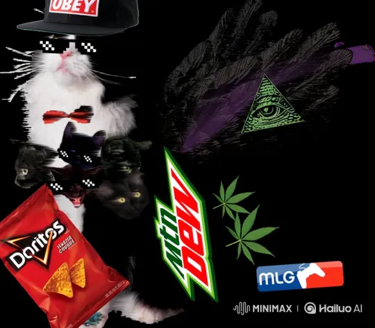 Surreal Animated Scene with Winged Cat and Casino-Inspired Elements – AI Generated Video | Hailuo AI
