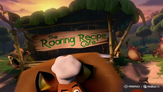 The Roaring Recipe Café: Leo and Dizzy's Jungle Grand Opening – AI Generated Video | Hailuo AI