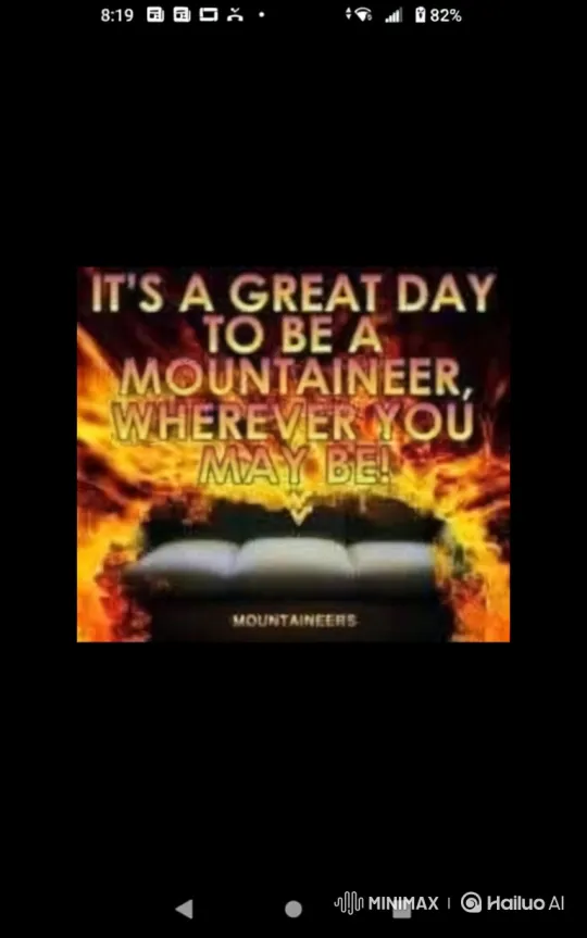 Meme: Couch Burns as 'Great Day to Be a Mountaineer' – AI Generated Video | Hailuo AI