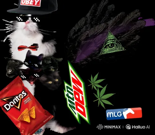 Apocalyptic Winged Cat Deity in Fiery Gaming-Inspired Chaos – AI Generated Video | Hailuo AI