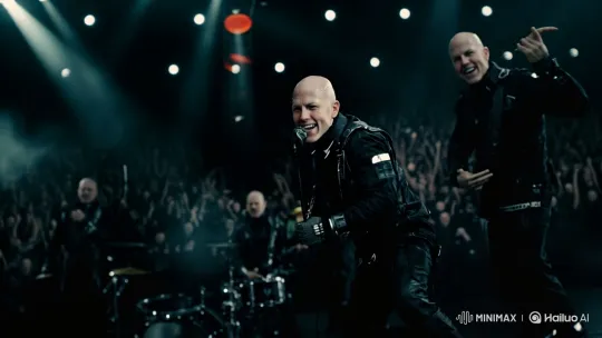 Energetic Rock Band Performance with Dynamic Camera Work – AI Generated Video | Hailuo AI