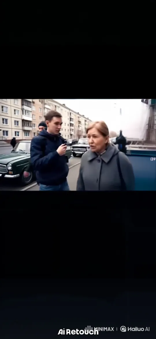 Explosion on Sidewalk: Young Man and Woman React – AI Generated Video | Hailuo AI