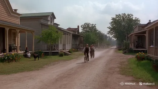 1800s Town Boys Race on Bicycle and Foot – AI Generated Video | Hailuo AI