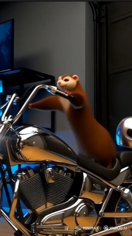 Ferret Prime's High-Speed Chase in Futuristic Jungle and Desert – AI Generated Video | Hailuo AI