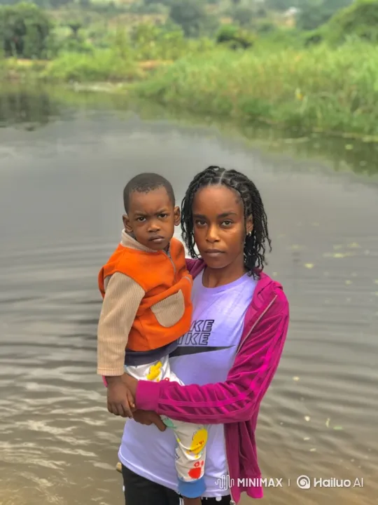 Young Woman and Boy Begin River Journey in Wooden Boat – AI Generated Video | Hailuo AI