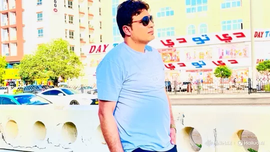 Urban Street Scene with Focused Man – AI Generated Video | Hailuo AI