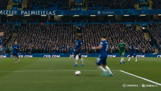 Chelsea vs Palmeiras: Intense Football Match on Stadium Pitch – AI Generated Video | Hailuo AI