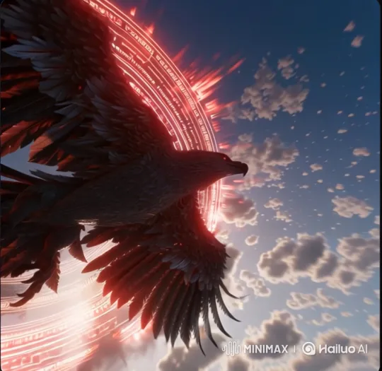 Colossal Black Eagle Monster Ravages City Skyline – AI Generated Video | Hailuo AI