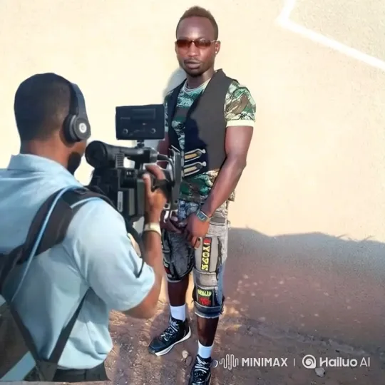 Outdoor Video Shoot: Man Poses for Cameraman – AI Generated Video | Hailuo AI
