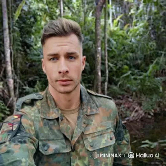 Soldier Films Serene Forest Environment – AI Generated Video | Hailuo AI