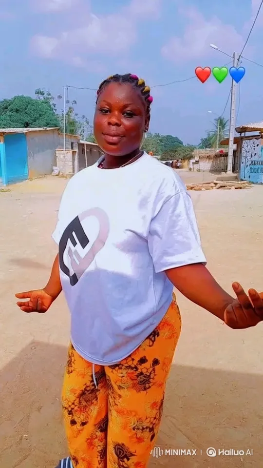 Young Black Woman in Village Embraces Peaceful Moment – AI Generated Video | Hailuo AI