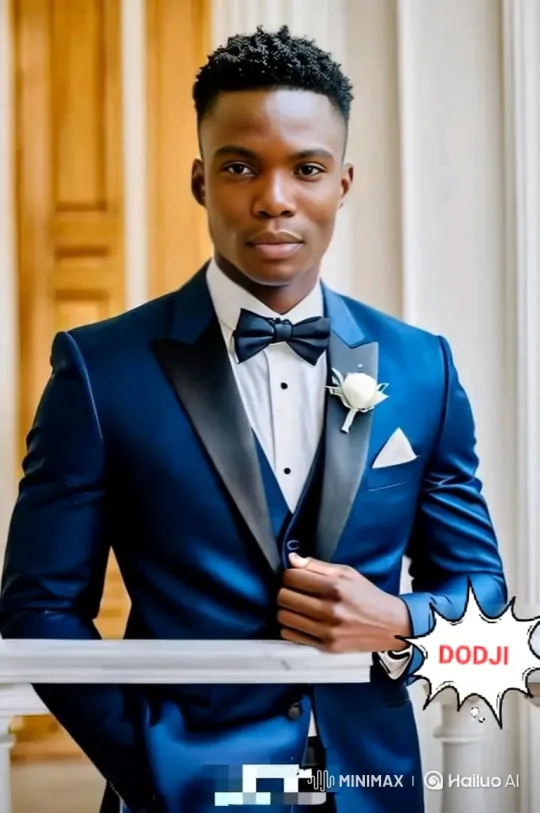 Distinguished Man in Royal Blue Tuxedo - Elegant Pose and Camera Movement – AI Generated Video | Hailuo AI