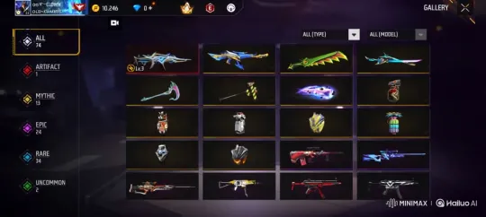 Free Fire: Tactical Character Selects and Fires Weapon Skin – AI Generated Video | Hailuo AI