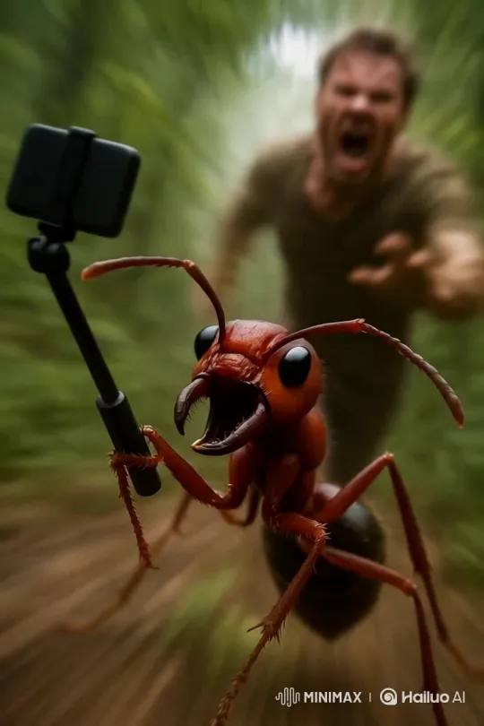 Ant vs. Giant: Jungle Survival Showdown – AI Generated Video | Hailuo AI