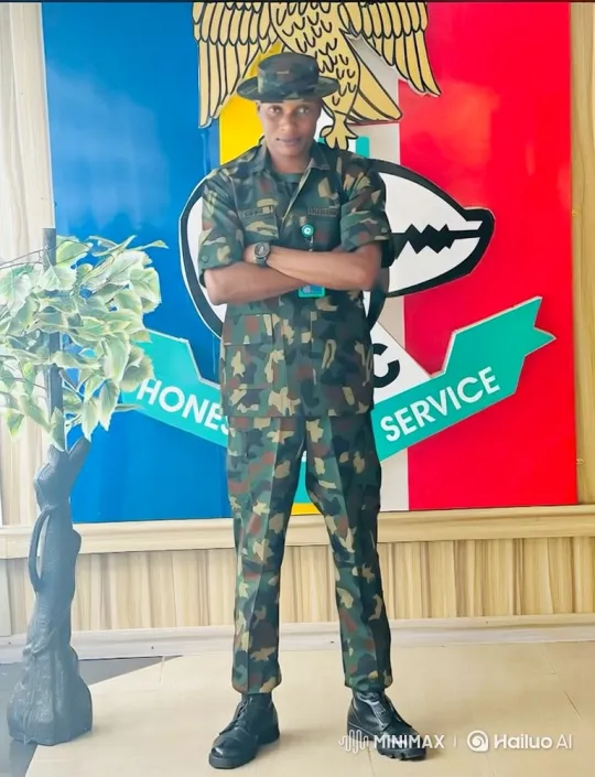 Military Figure in Camouflage Uniform: Tracking Shot Parallax Effect – AI Generated Video | Hailuo AI