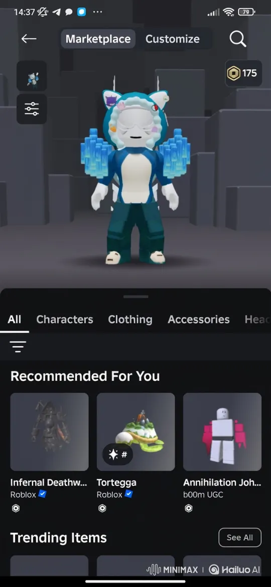 Roblox Avatars Meet in Blocky Environment – AI Generated Video | Hailuo AI