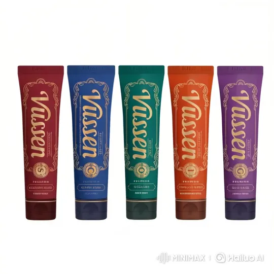 Vussen Toothpaste Lineup with Rotating Features – AI Generated Video | Hailuo AI