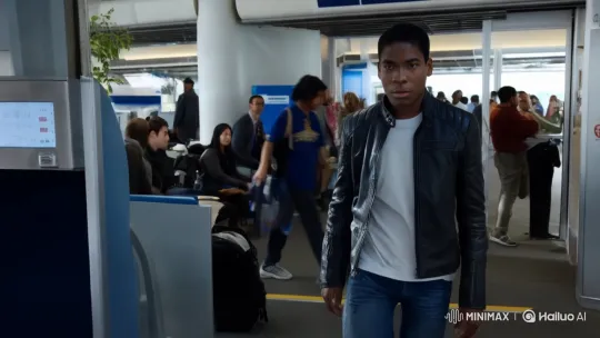 Young Man in Airport Starts Intense Fight – AI Generated Video | Hailuo AI
