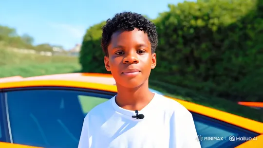 Young Man With Lamborghini: Style, Power, and Freedom – AI Generated Video | Hailuo AI