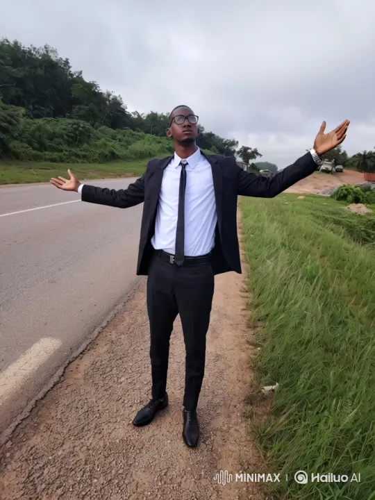 Young Man in Suit Amidst Nature: A Poetic Journey – AI Generated Video | Hailuo AI