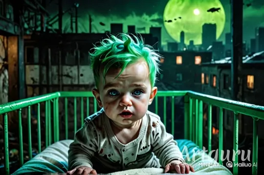 Baby with Green Hair Grows Up to Defend Earth – AI Generated Video | Hailuo AI