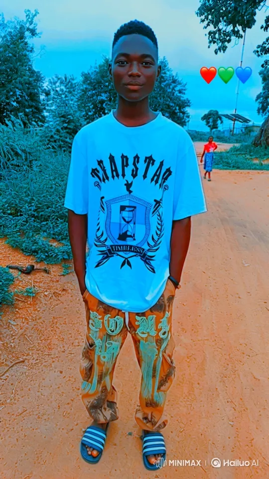 Young Man Displays Confidence in Serene Rural Setting – AI Generated Video | Hailuo AI