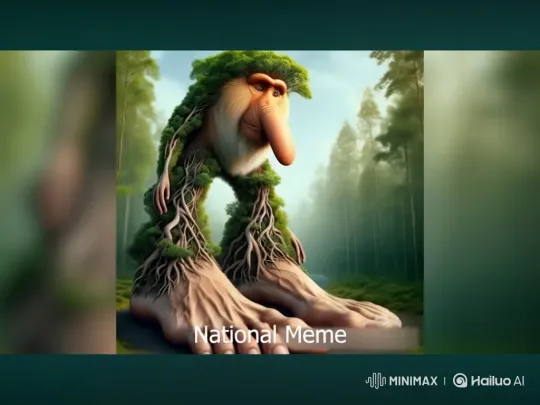Creature in Misty Forest Eats Sapling, Loses Balance – AI Generated Video | Hailuo AI