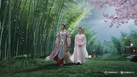 Timeless Love: Warrior & Maiden in Serene Landscapes – AI Generated Video | Hailuo AI