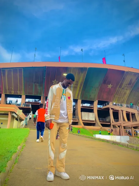 Young Man Enters Porsche in Front of Stadium – AI Generated Video | Hailuo AI