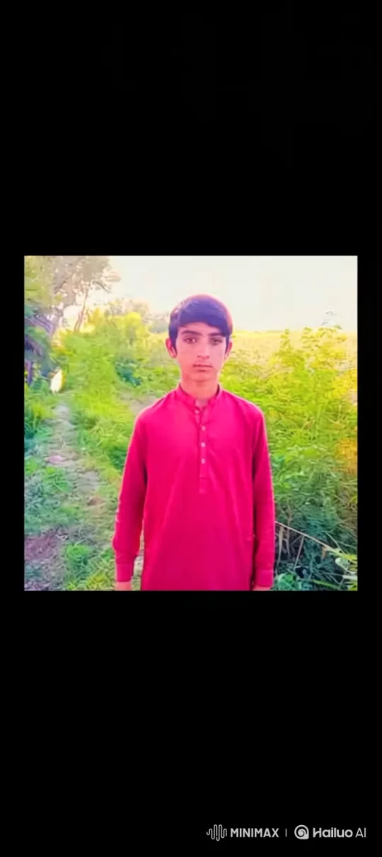 Boy in Pink Shirt on Path with Tracking Camera – AI Generated Video | Hailuo AI