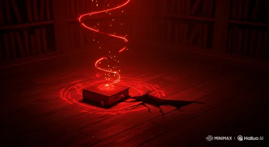 Mystical Book Unleashes Ancient Power in Dark Library – AI Generated Video | Hailuo AI