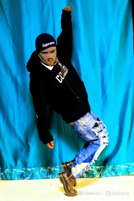 Streetwear Model Poses with Yellow Lamborghini – AI Generated Video | Hailuo AI