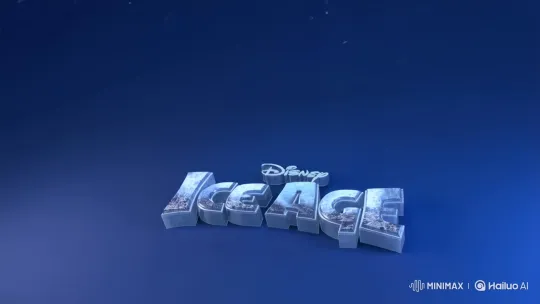Ice Age: Disney Logo Animation with Snowfall – AI Generated Video | Hailuo AI