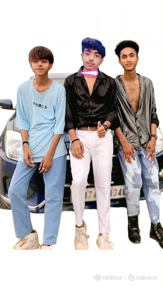 Young Men Pose and Share a Kiss in Video – AI Generated Video | Hailuo AI