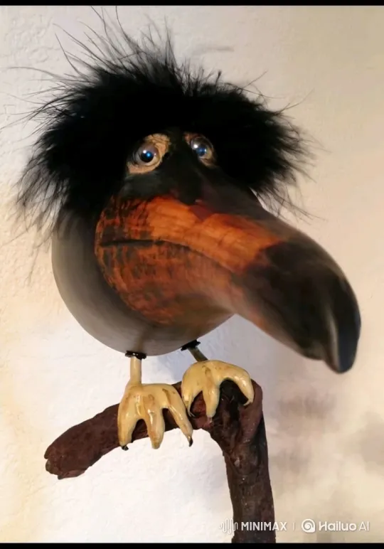 Stylized Birds Enter Dark Cave in Animated Sequence – AI Generated Video | Hailuo AI