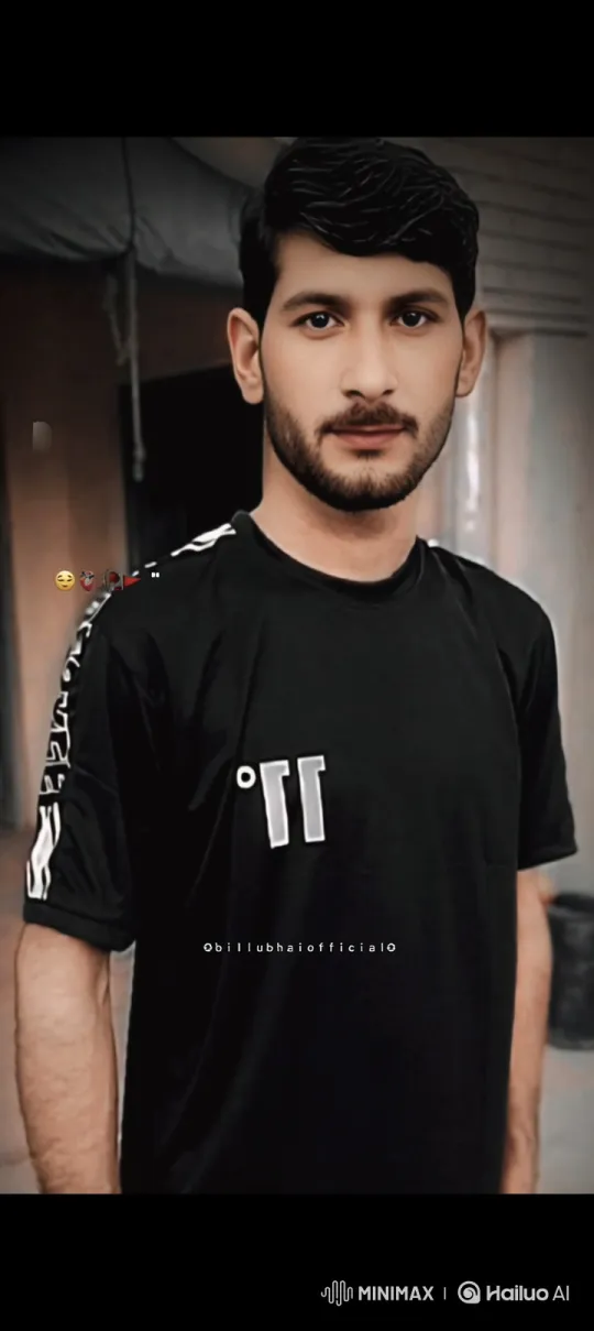 Young Man in Black T-Shirt Examined by Camera – AI Generated Video | Hailuo AI