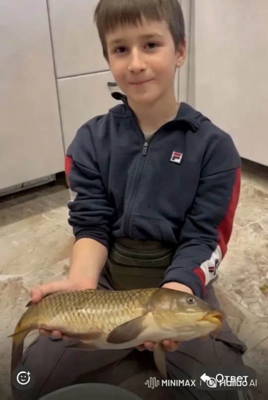 Boy and Fish Share Magical Moment – AI Generated Video | Hailuo AI
