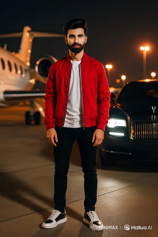 Stylish Man Enters Porsche, Drives Off in City Night – AI Generated Video | Hailuo AI