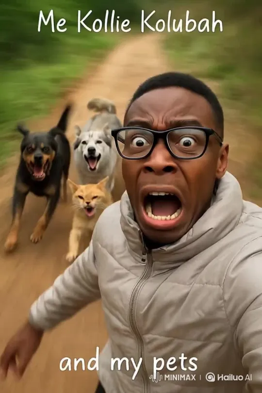 Me Kollie Kolubah and His Pets – AI Generated Video | Hailuo AI