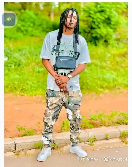 Young Man in Camouflage with Calm Confidence – AI Generated Video | Hailuo AI
