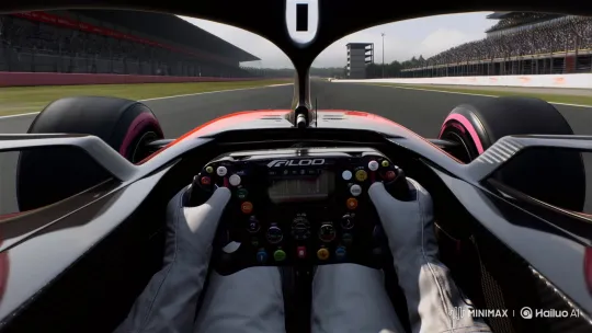 F1 Driver's Acceleration POV from Cockpit – AI Generated Video | Hailuo AI
