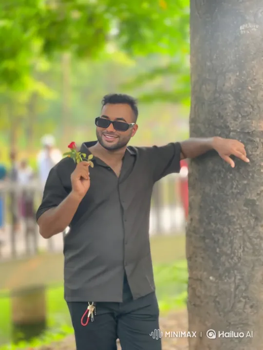 Young Man Transforms Park into Winter Wonderland – AI Generated Video | Hailuo AI