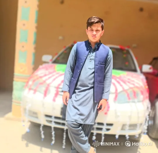 Confident Young Man in Stylish Outfit with Festive Car – AI Generated Video | Hailuo AI