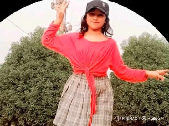 Young Girl Performing Graceful Dance Outdoors – AI Generated Video | Hailuo AI
