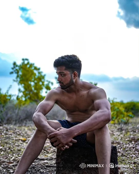 Contemplative Man Endures Approaching Storm – AI Generated Video | Hailuo AI