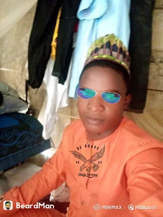Young Man Takes Selfie with Animated Graphic – AI Generated Video | Hailuo AI