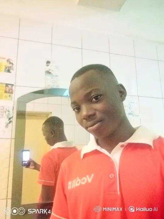 Young Man Takes Careful Selfie in Bathroom Mirror – AI Generated Video | Hailuo AI