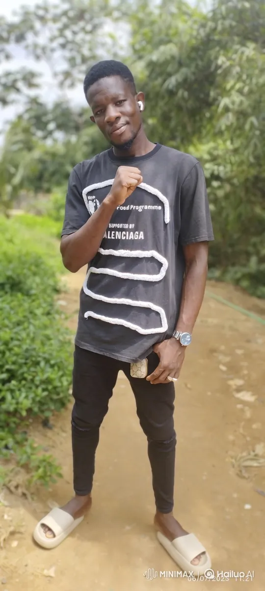Young Man Poses Confidently on Dirt Path – AI Generated Video | Hailuo AI