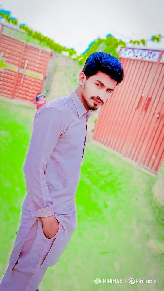 Young Man in Neutral Pose Amidst Bright Landscape – AI Generated Video | Hailuo AI