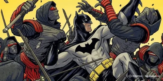 Batman Fights Ambush in Expanding Scope Under Yellow Sky – AI Generated Video | Hailuo AI